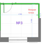 План помещения 12 кв.м с размерами