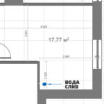 План офиса 18 кв.м ЖК Матершкин Двор
